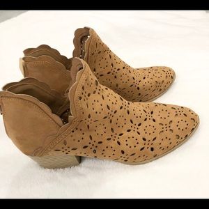 Laser Cut Ankle Booties